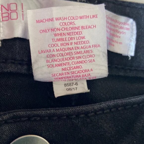 🦄 No Boundaries Black Skinny Jeans Size 9 - Picture 6 of 10